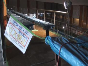 祭場耐震補強工事 進捗状況