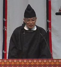 【教話】　「金光大神は、しんじんを神人と書く」