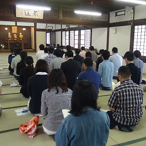 5月14日　平成26年度 金光教学院本科入寮式