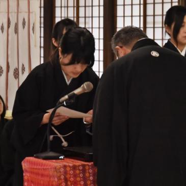4月15日 平成26年度 金光教学院本科卒業証書授与式