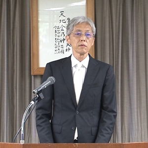 7月1日 内局就退任式 教務総長挨拶